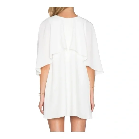VIVIAN CHAN X REVOLVE The Dara Dress White Mini Dress with Deep V-Neck & Pockets - Picture 2 of 9
